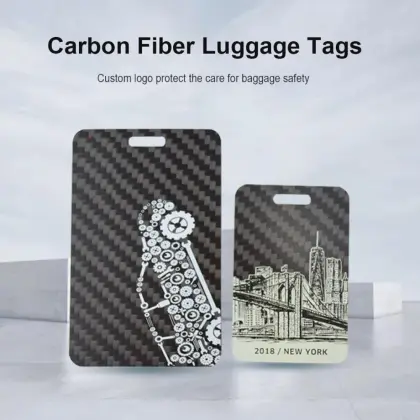 Carbon Fiber Luggage Tags