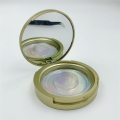 Caixas de cílios de círculo de plástico personalizados com espelho