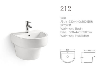 Euro-Market Top Sale Wall-Hung Sinks and Basins (212)