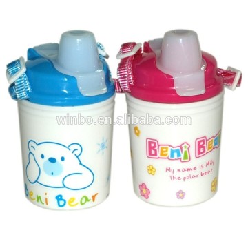 Small size water bottle with cap and shouler for Chirdren
