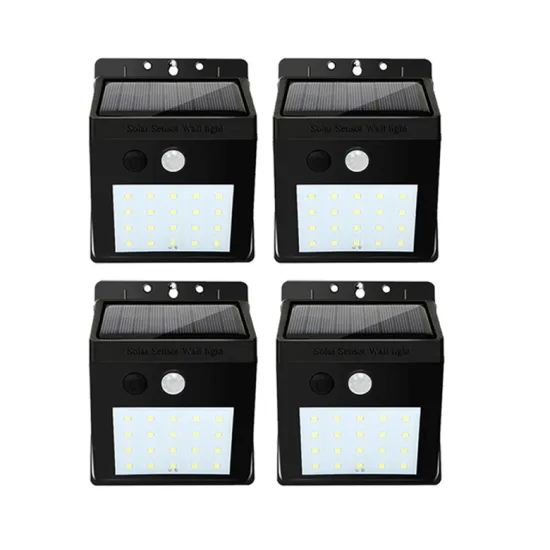 YOUCAN Garden Landscape IP66 Waterproof Wall Solar Light with Human Body Induction 20 LED Solar Sensor Wall Light