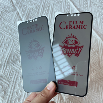 Nieuwe privacyfilm Matte Screen Protector voor iPhone 16/15/14/13 Pro Max - Anti -Spy Peeping Nano Ceramic Film