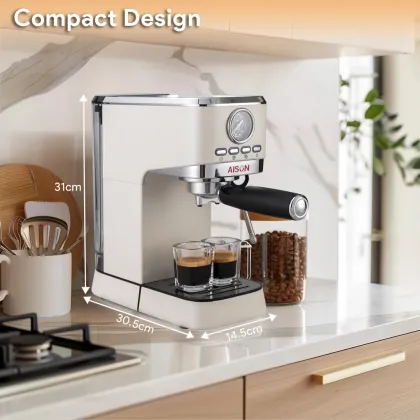 20 Bar Cappuccino Pump Coffee Espresso Machine - Household Italian Espresso Maker