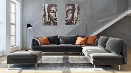 Buddha Wall Art Asian Zen Metal Décor