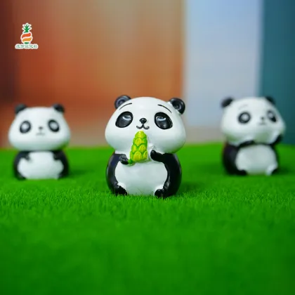 Cute Cartoon Resin Panda Aquariums & Accessories