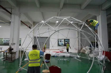 Cheap geo-dome tent