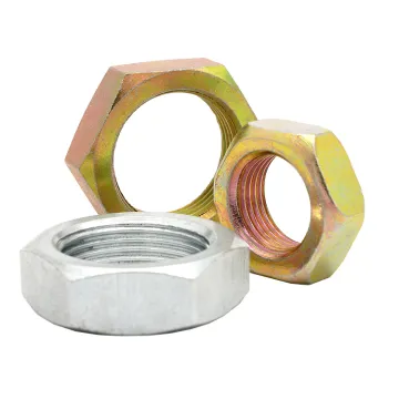 Fastener Coarse Hex 3/4\" Jam Nuts Thin Nut