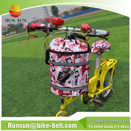 2016 Excellent supplier wholesale bicycle basket polyester convenient shopping bike basket