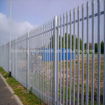 PVC/galvanized palisade steel fence(FACTRORY)