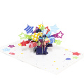 Biglietto pop-up per confezione regalo di compleanno