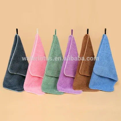 wholesale thick microfibre colored car cleaning cloth towels glasses cleaning cloth kitchen cleaning towels