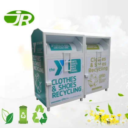 School Steel Clothes and Shoes Collection Container Box