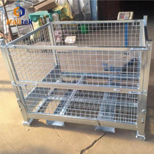 Galvanization Warehouse Transport Cage Hot/cold galvanization warehouse transport pallet cage Supplier