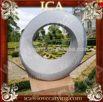 Hand carved abstract stone sculpture for hotel