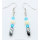 twist beads hematite earring