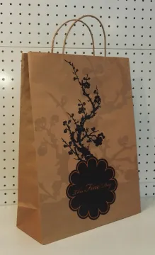 Brown Twisting Handle Art Paper Bags