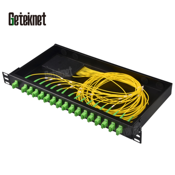 OEM Fiber Optic Equipment: 1x4 Rack-Mounted SC-APC PLC Splitter