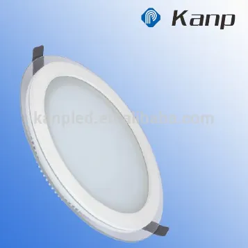 12W Glass Shelf Round Led Panel Light