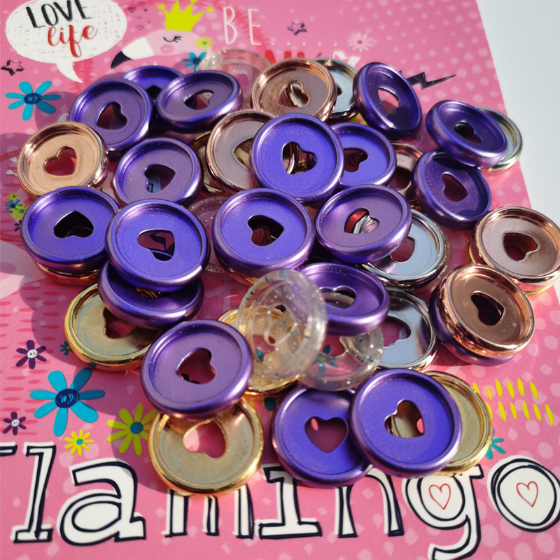 50PCS Mushroom Hole Button Disc Loose-leaf Flip Notebook Binding Buckle Office Plastic 24MM Binder Rings Discs