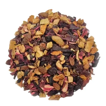 Blended Grape Hibiscus Fruit Tea - Premium Loose Leaf Exotic Blend for Hot and Iced