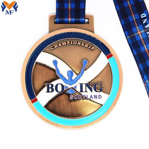 Custom Boxing Scotland Championship Medal