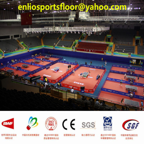 Anti-slid PVC table tennis floor Weaving Pattern