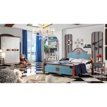 Modern Queen Wood Fabric Soft Bed with Storage for Bedroom Furniture