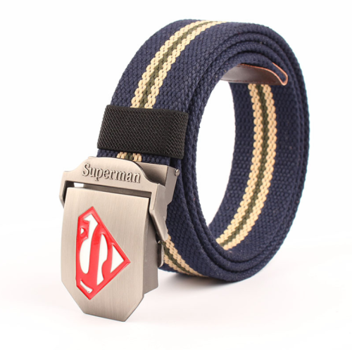 YZYW-0006,yiwu factory selling men's women's smooth buckle weave canvas belt