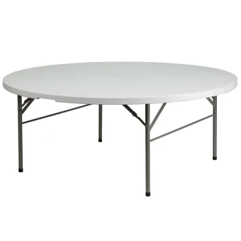 China Wholesale Cheap Plastic Dining Round Folding Tables and Chairs for Events