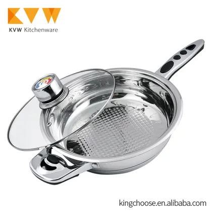 Stainless Steel Kitchenware Cooking Pot Set with Non-Stick Fry Pan