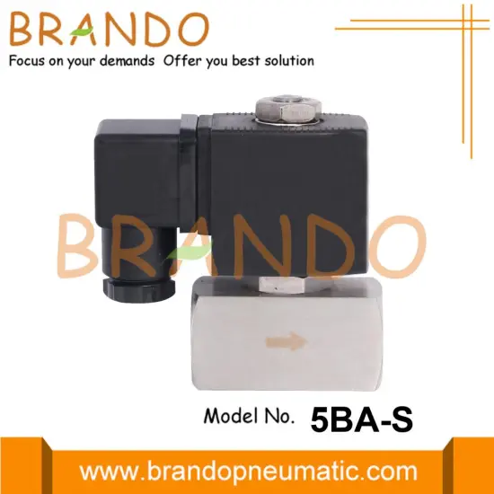 Stainless Steel Solenoid Valve Normally Open 1/2'' 24VDC