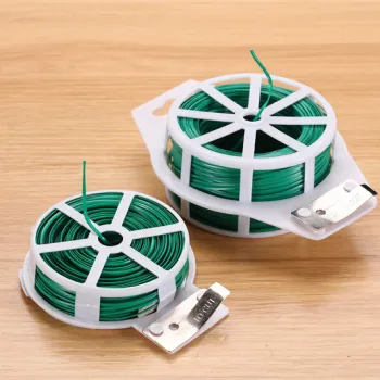 OEM/ODM Multi-Purpose 328 feet Green Garden Plant Twist Ties with Cutter