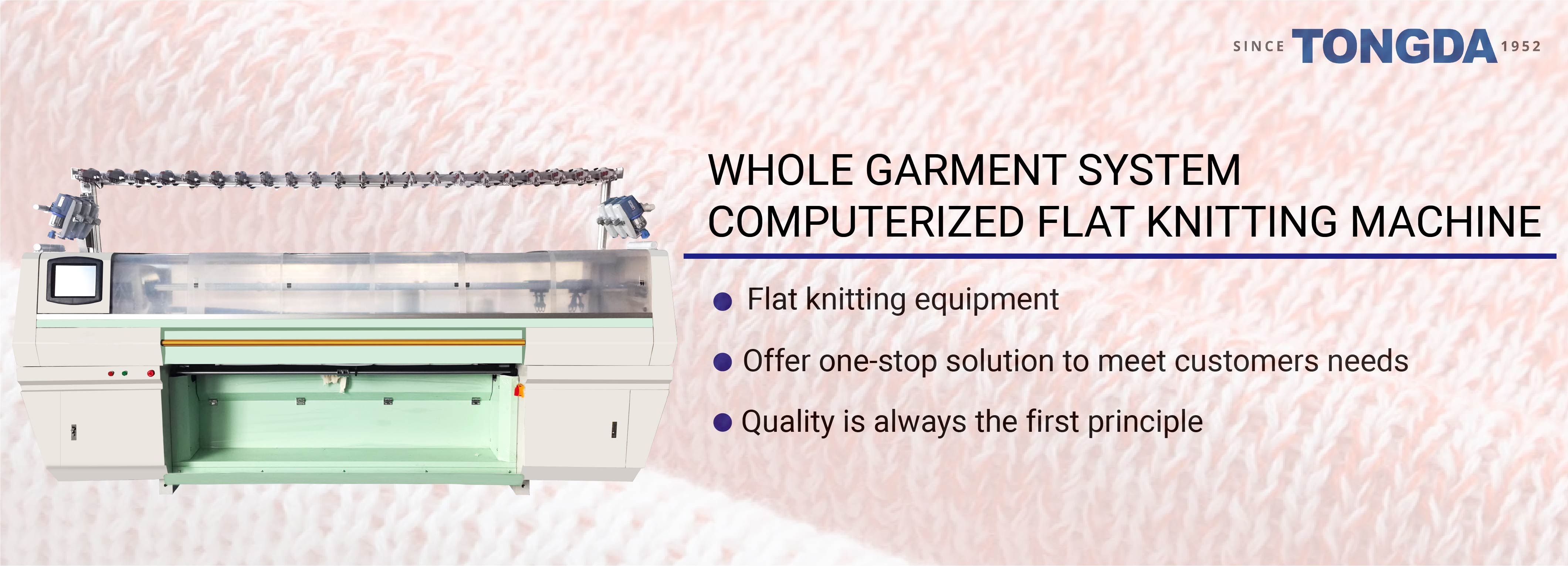 Tongda Simple Double System Computerized Flat Knitting Machine, High ...