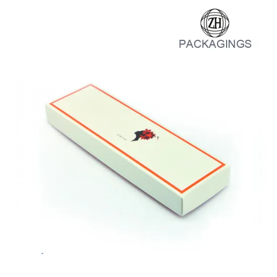 White logo print hair box packaging with lid