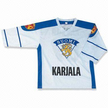 Χόκεϊ Jersey, τα σχέδια του πελάτη είναι αποδεκτές, κατασκευασμένα από 100% πολυεστέρα