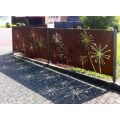 Decorative outdoor metal privacy screens