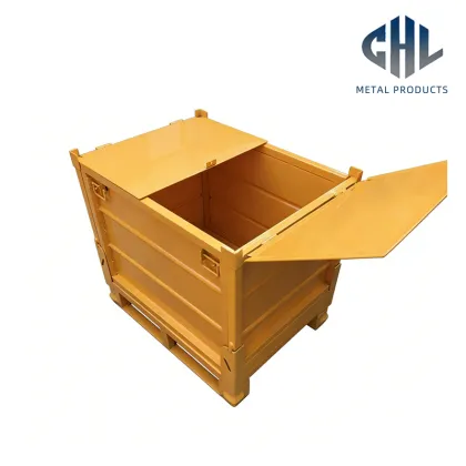 Durable Yellow Steel Box for Industrial Transfer