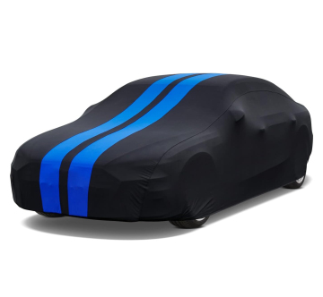 High-Quality Black Stretch Portable Folding Car Cover Anti-UV Icestorm
