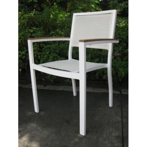 Vendita calda mobili da giardino sedie da pranzo in alluminio esterno in alluminio