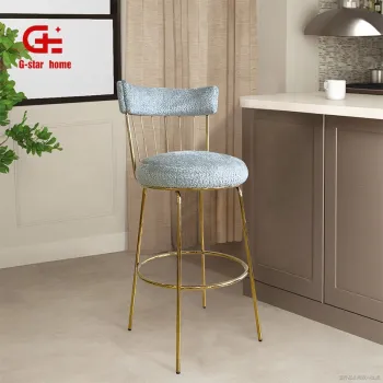 Modern High Leg Metal Frame Dining Chair for Home