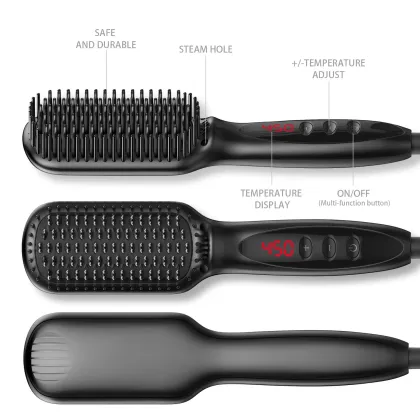 Male and Female Straight Hair & Beard Combs - 2-in-1 Hair Styling Combs
