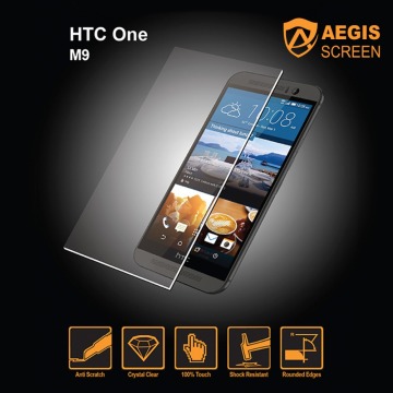 Self-adsorbed installation without air bubble 9 Hardness tempered glass screen protector for HTC One M9