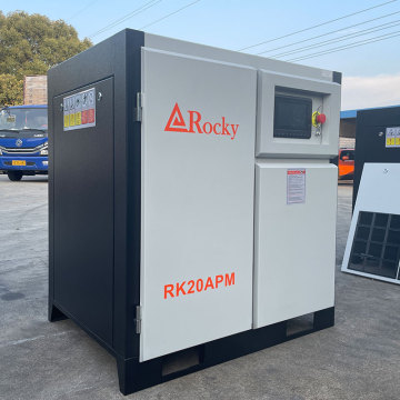 Compresseur d'air à vis rotative à vitesse variable 20 ch, 15 kW, 7-15 bar