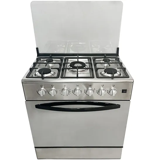 Stainless Steel Gas Stove with Oven and Piezo Ignition