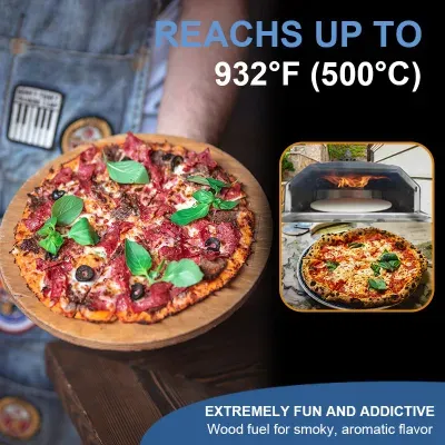 Outdoor Garden Wood Fired Blackstone Portable Table Pizza Oven