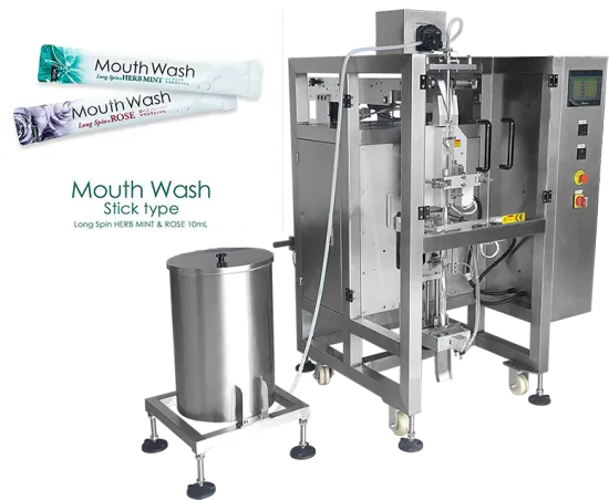 Mouth Wash Stick Bag Packing Machine