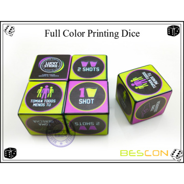 Hohe Qualität benutzerdefinierte CMYK Full Color Printing Dice