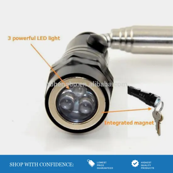 Powerful Led Telescopic Extendable Flashlight Magnetic Pickup Torch