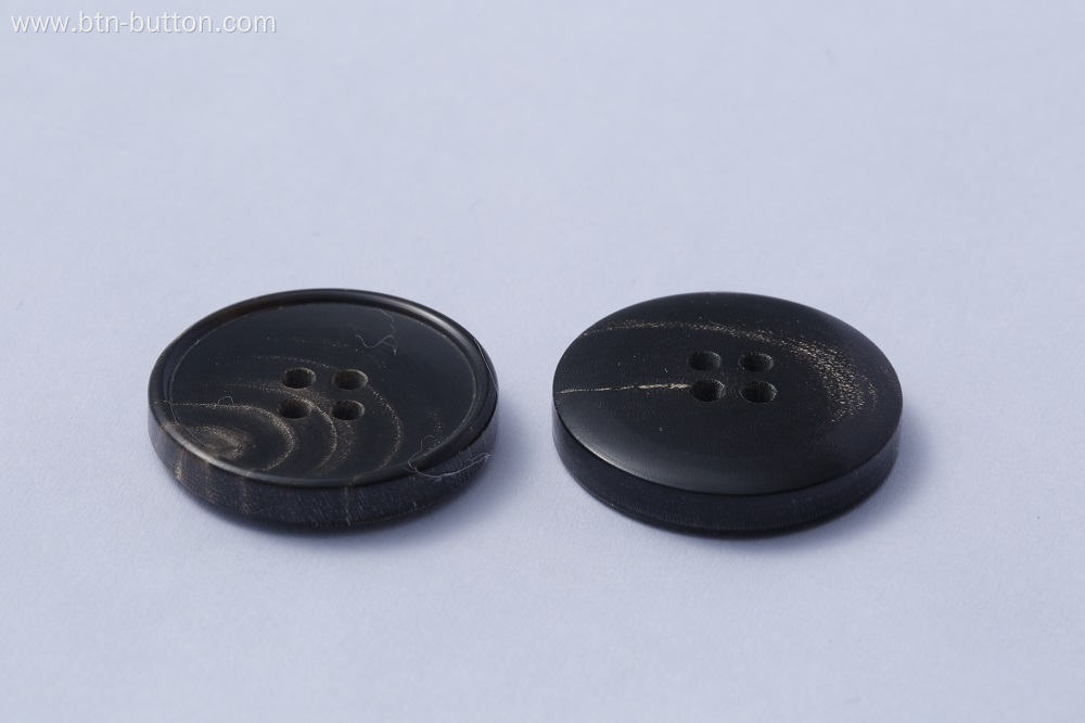 Horn buttons for suit cuffs