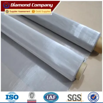high precision plain woven stainless steel wire mesh for screen printing